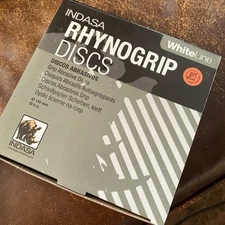 Indasa RhynoGrip Discs White Line P500  6" Grip Abrasive Discs Box of 50  61-500