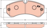 Bremsbelagsatz BremsklöTze FüR Mercedes-Benz Sprinter 5-T Kasten 907