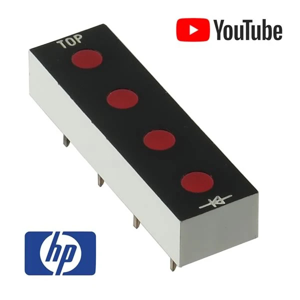 G25551E +° (Pkg 2) HP 5616529 Red 4 LED Bar Display