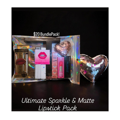  Ultimate Sparkle & Matte Lipstick Pack 