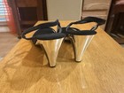Onex Iced Black Low Heel Strappy Sandal Women's size 10 new with defects — photo 7