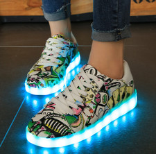 Flashing Trainers Sneakers Led Light Up Shoes Luminous Gift Girls Shoes New Mens