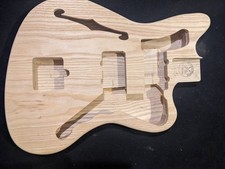 JM Electric Guitar Body, Ash, THINLINE,  MADE IN USA, #5-1261 - FACTORY 2nd