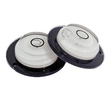 2Pcs Circular Small Bubble Level with Screws Mounting Multi-directional Round Bu