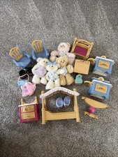 Vintage Fisher Price Briarberry Bears, Lambs, Furniture,  Shoes 1998 Large Lot