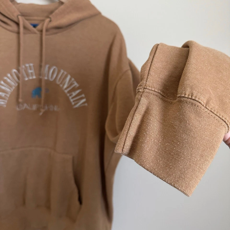 Sudadera con Capucha Mammoth Mountain Pullover Sudadera con Capucha Para Hombre Talla Grande Tostado Clásico Foto 4 de 4