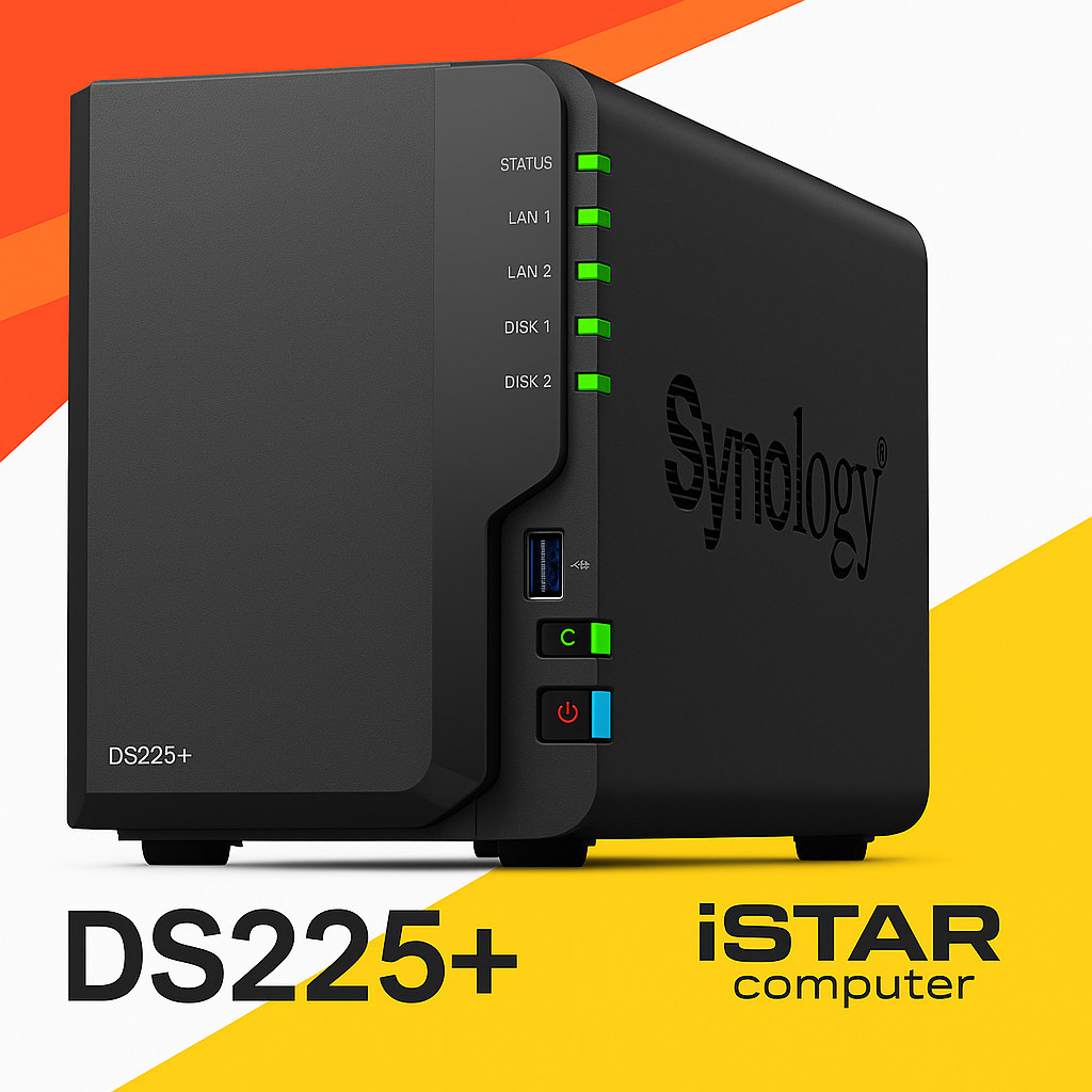 Synology DS225+ serveur de stockage réseau informatique 2 baies Ethernet 2.5G