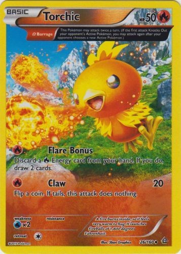 Near Mint x 1 Torchic - 26/160 - Uncommon - Reverse Holo Primal Clash