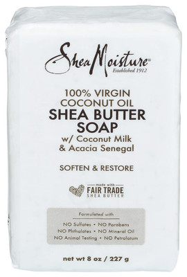 Sheamoisture  100% Virgin Oil Butter Soap,Coconut,8 Oz (U-BB-2690)