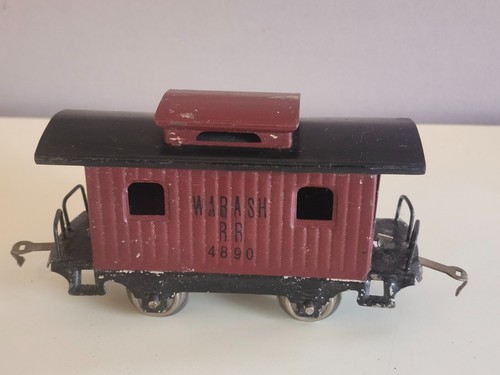Lionel #801 Preguerra calibre O Wabash RR caboose #4890 estampado de goma | Condition: Used