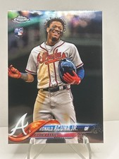 RONALD ACUNA JR 2018 TOPPS CHROME UPDATE ROOKIE #HMT25 BRAVES