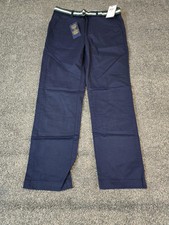 Polo Ralph Lauren Pants Boys 12 Blue Chino Stretch Twill Belted Casual