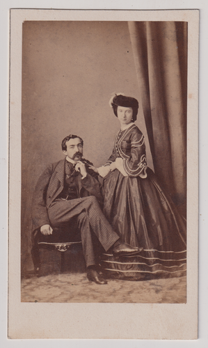 France, Nice, Le Château, vintage CDV albumen print Vintage cdv