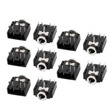 10 Pcs 3.5mm Female Stereo Audio Socket Headphone Jack Connector 5Pin PCB Mount