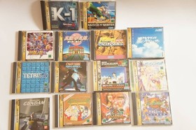 Sega Saturn 20-game set with Evangelion strategy guide