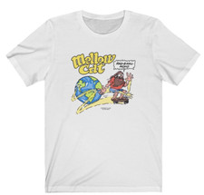 70s retro MELLOW CAT Skateboard shirt ( Dogtown skateboard - Kryptonic skate