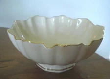 LENOX BONE CHINA FLUTED 6" BOWL GOLD MADE IN USA