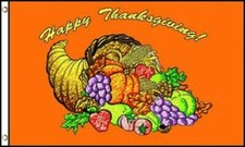 3x5 Happy Thanksgiving Flag Holiday Decoration House Banner Party Pennant New