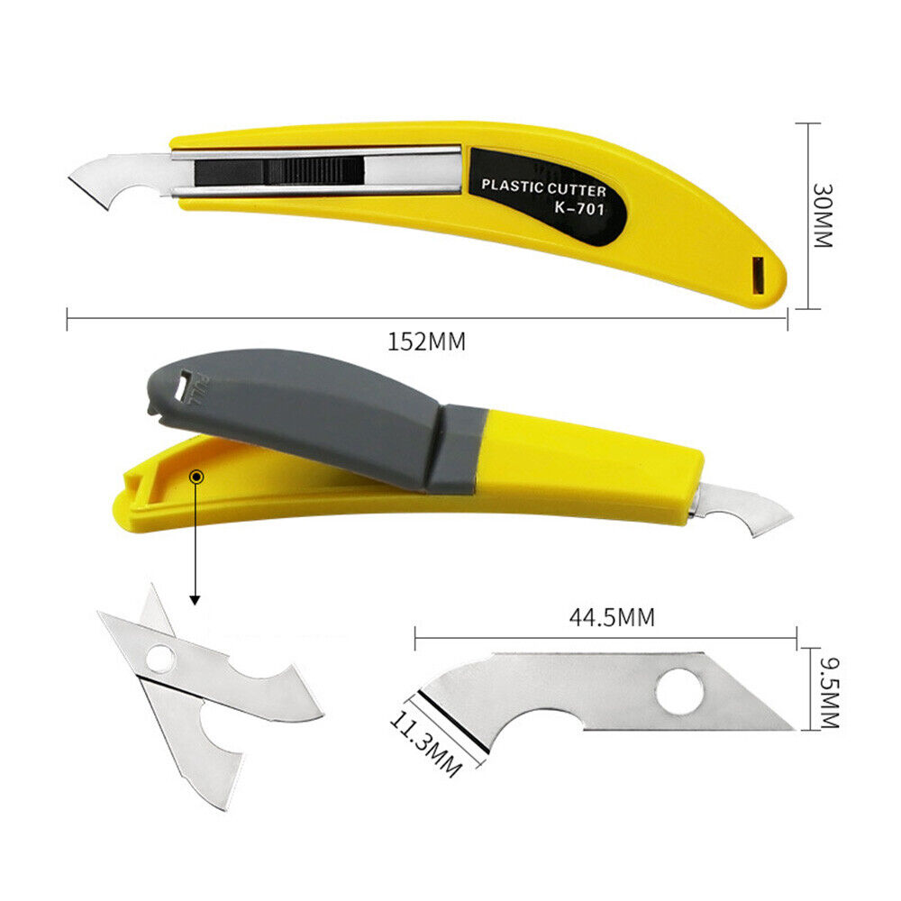 10 Blades Perspex Craft Sheet with Spare Acrylic Cutter PVC