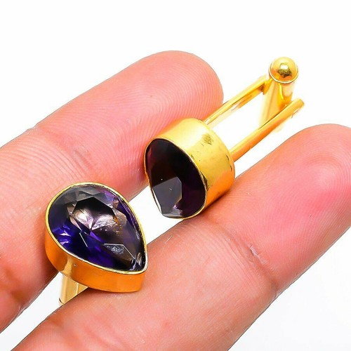 Boutons De Manchette Faits Main – Argent 925 – Lapis-lazuli Naturel – Motif Ethnique – Neuf Sans Boîte