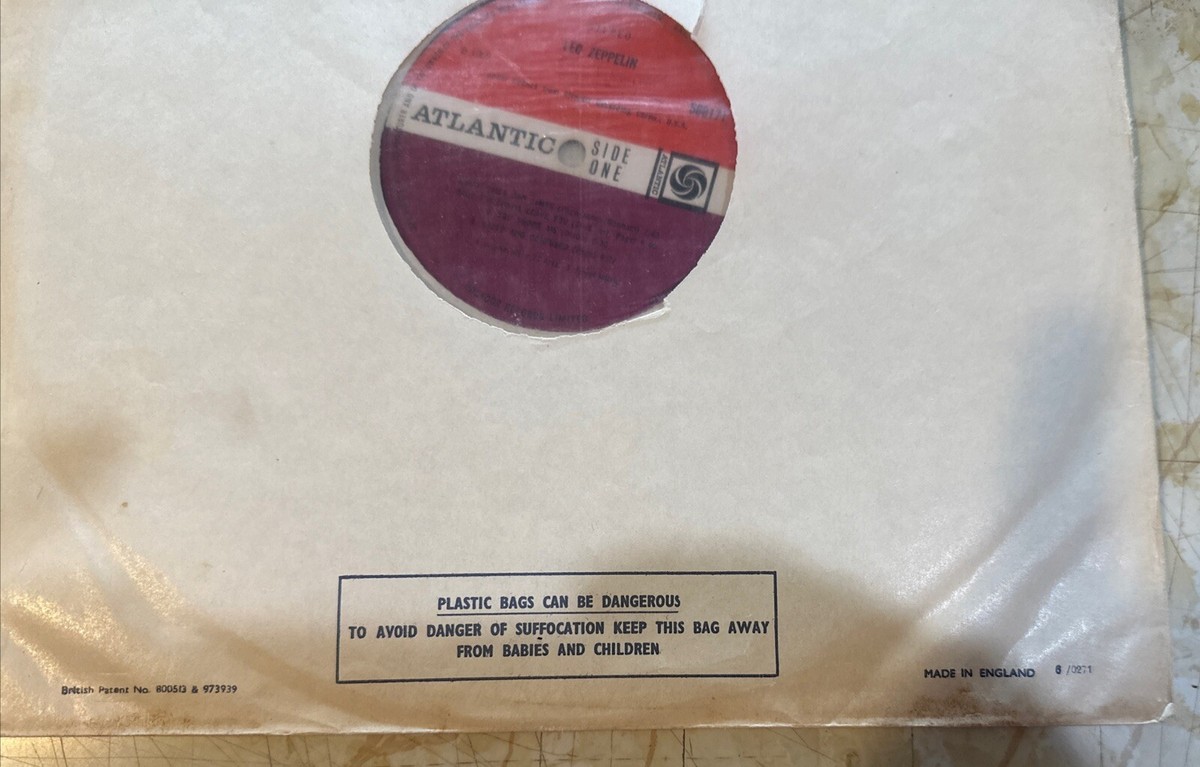 Led Zeppelin 1 Silver Stripe Red Plum 1st UK Pressing 1969 Plays