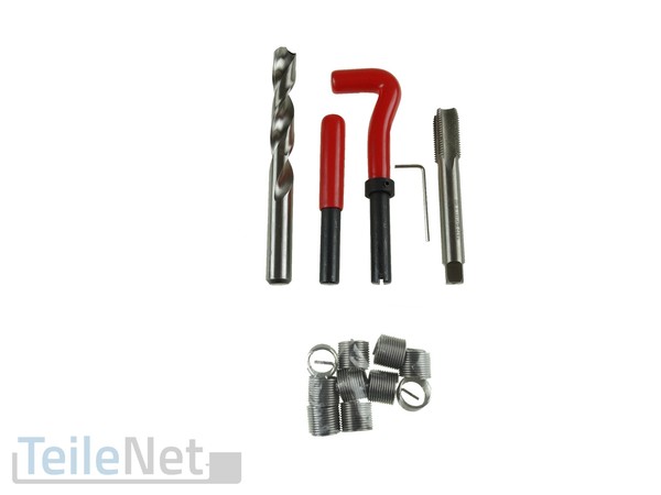 Gewindereparatur M14 X1.25 Gewindeeinsatz Instandsetzung 15-Tlg Gewindeschneider-image