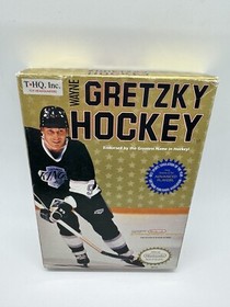 Wayne Gretzky Hockey Black Jersey NES Nintendo 1989 Complete CIB Good Shape