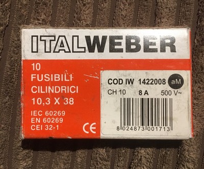 Kit 12 Fusibili  8A 16A  FIAT 500