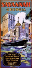 IF YOU HAVEN'T SEEN SAVANNAH GEORGIA SOUTH USA TRAVEL VINTAGE POSTER REPRO
