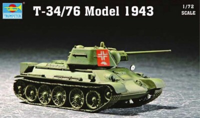 Trumpeter 07208 Soviet T-34/76 Model 1943 in 1:72 Bausatz Neu