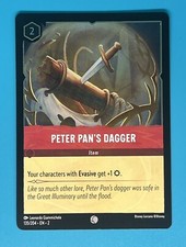 Disney Lorcana Rise of the Floodborn Peter Pan's Dagger Item 135/204 Foil