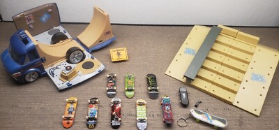 Tech Deck Lot Boards Van Ramp Extras
