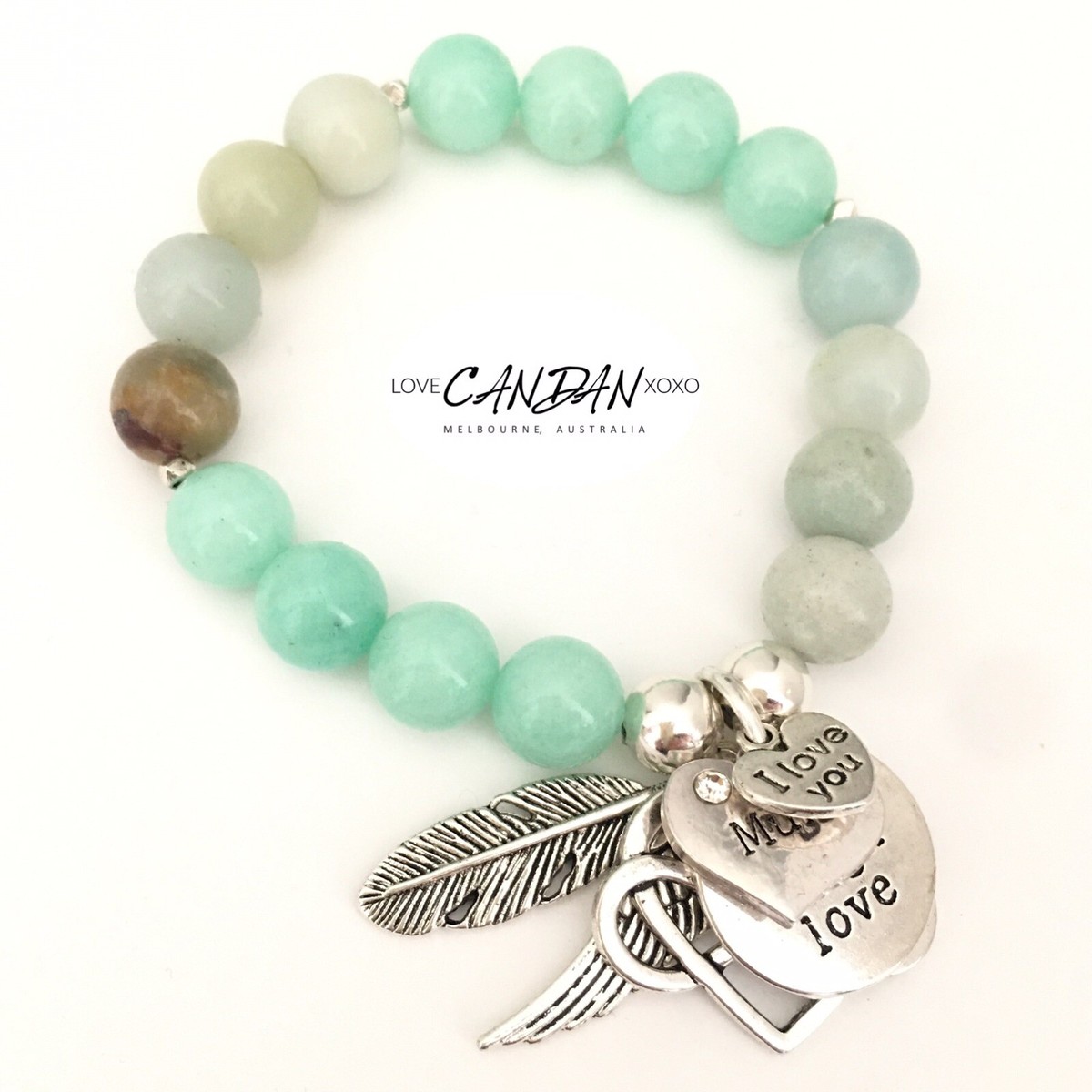 I Love You Mum Infinity Heart Charm Souvenir Thank You Gift