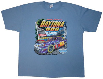 DAYTONA 500 #63 CAR Size 2X Shirt 2010 NASCAR CHRIS WALSH? Bill Elliott? Racecar