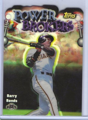 BARRY BONDS 1998 TOPPS POWER BROKERS DIE CUT REFRACTOR #PB12
