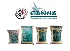 Canna TERRA PROFESSIONAL / PLUS concimato Torba Bionda Perlite Cocco 25L / 50L