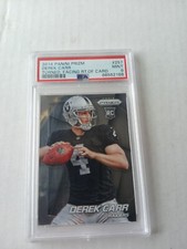 DEREK CARR 2014 PANINI PRIZM #257 ROOKIE RC PSA 9 MINT RAIDERS Saints NFL