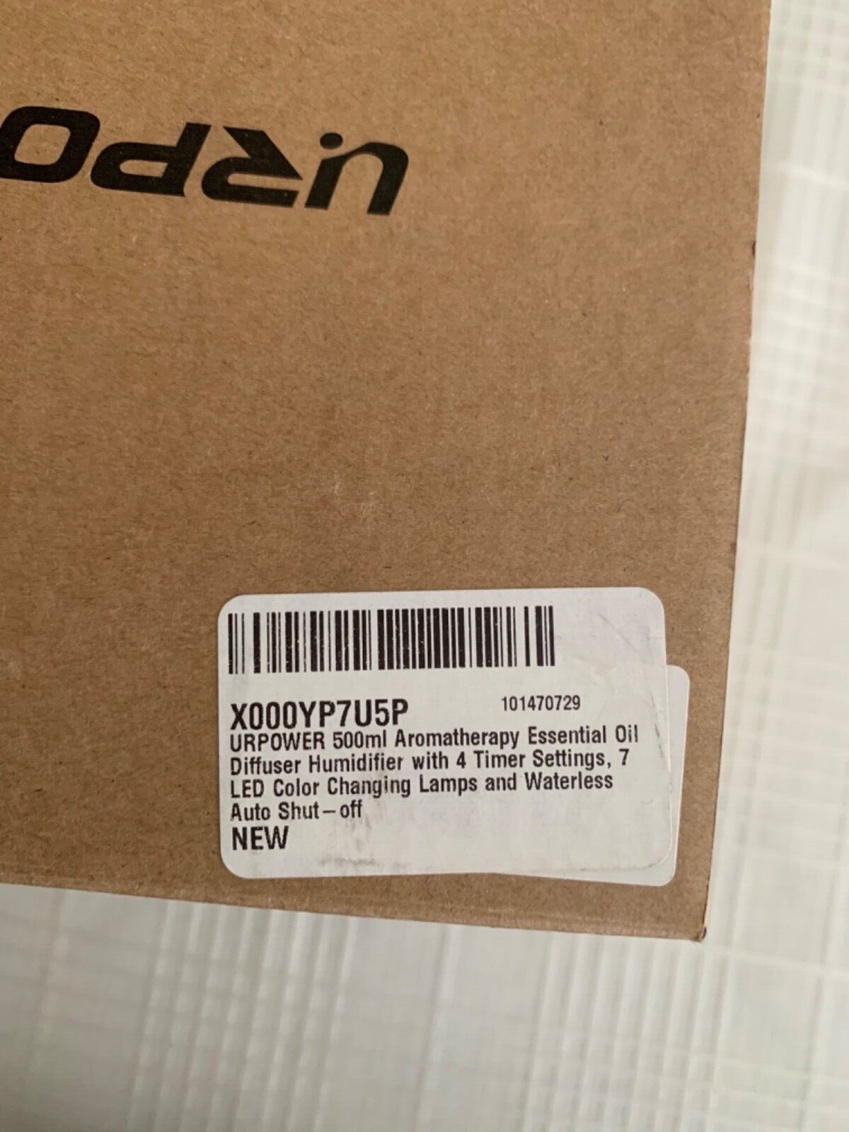 URPOWER OD-500 500ml Aromatherapy Essential Oil Diffuser Humidifier New in Box ☑