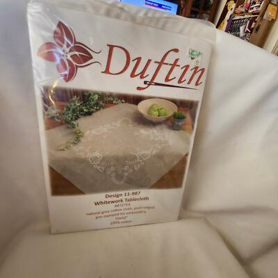 Whitework Tablecloth K it Duftin 11-987 50 x 50 Stamped Cotton B33