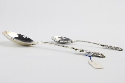 Christoph Widmann Spoons Rose Of Hildesheim 835 Silver Leaf Shaped