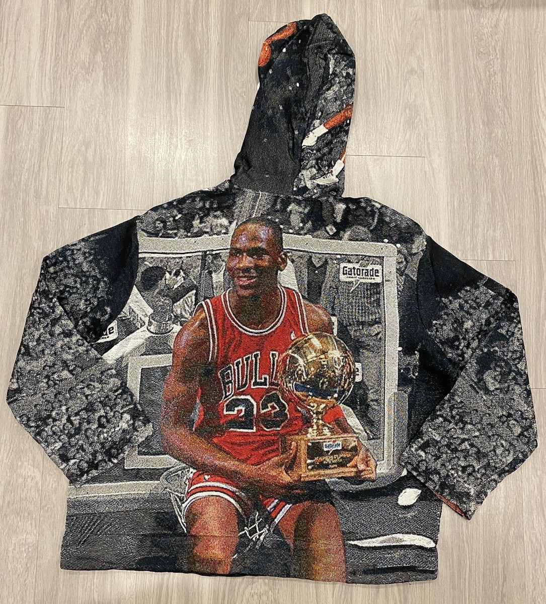 Tapestry Michael Jordan 23 Hoodie 2XL New Chicago Bulls Air Free