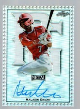 2020 Leaf Metal Perfect Game All-American Autographs #BAMK1 Malakhi Knight