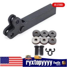 7 Pcs Knurling Tool 0.5 /1 /2mm Diagonal 2-Wheel Linear Knurl Set Lathe Machine