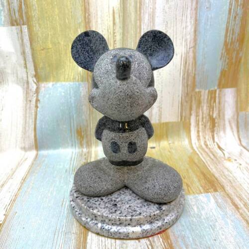 Super rare statue en pierre de Mickey Mouse statue en granit grande figurine Disney TDL - Photo 1 sur 9