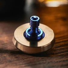 Titanium Brass Spinning Top EDC Top Spinner Mental Stress Relief Fidget Toys