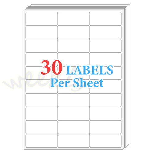 10000 8,5 x 11 etichette di spedizione 1UP 2UP 6UP 10UP 30UP per foglio autoadesive US - Foto 17 di 17