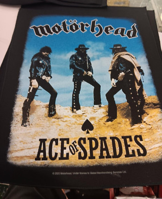 MOTORHEAD BACK PATCH NEW  COLLECTABLE WOVEN ENGLISH IMPORT BACKPATCH LEMMY