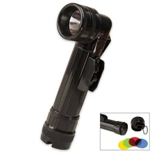 Flashlight G.I. Angle Head Type D-Cell Black 639 Rothco