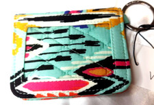 Vera Bradley's CAMPUS DOUBLE ID CASE in PUEBLO Pattern, Wallet, Mint Green, NWT