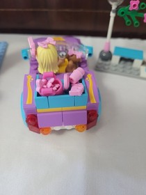 Lego Friends 3183 Stephanies Car + 3061 City Park Cafe -Missing Several Pieces